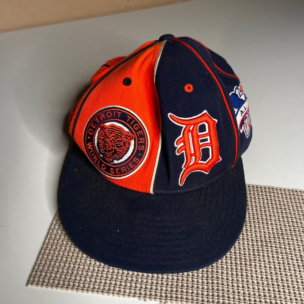 Mitchell & Ness Detroit Tigers Cooperstown Collection Fitted Hat 7 7/8 Split Cap